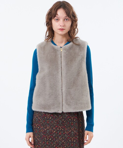 MACKINTOSH PHILOSOPHY(マッキントッシュ フィロソフィー)の「【Hollins Vest(ホリンズベスト)】エコファージレ(ベスト・レディース・ブラウン系その他4/グレー系その他2・38)」の12枚目の写真