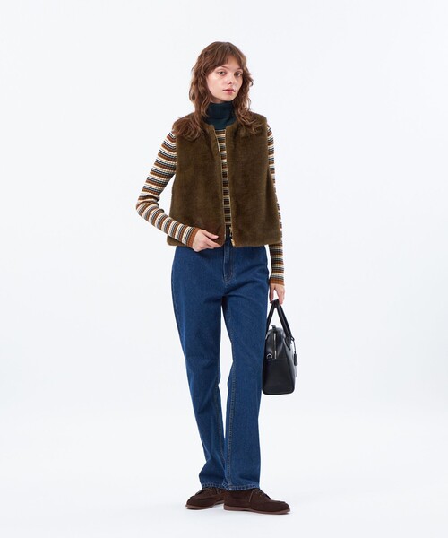 MACKINTOSH PHILOSOPHY(マッキントッシュ フィロソフィー)の「【Hollins Vest(ホリンズベスト)】エコファージレ(ベスト・レディース・ブラウン系その他4/グレー系その他2・38)」の10枚目の写真