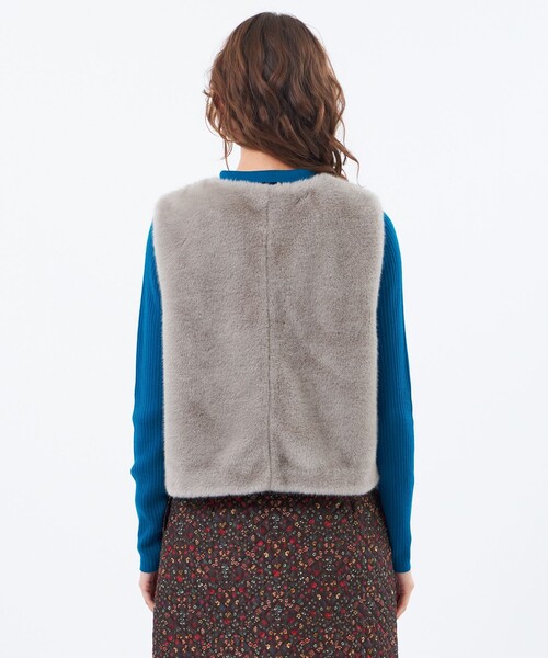 MACKINTOSH PHILOSOPHY(マッキントッシュ フィロソフィー)の「【Hollins Vest(ホリンズベスト)】エコファージレ(ベスト・レディース・ブラウン系その他4/グレー系その他2・38)」の7枚目の写真