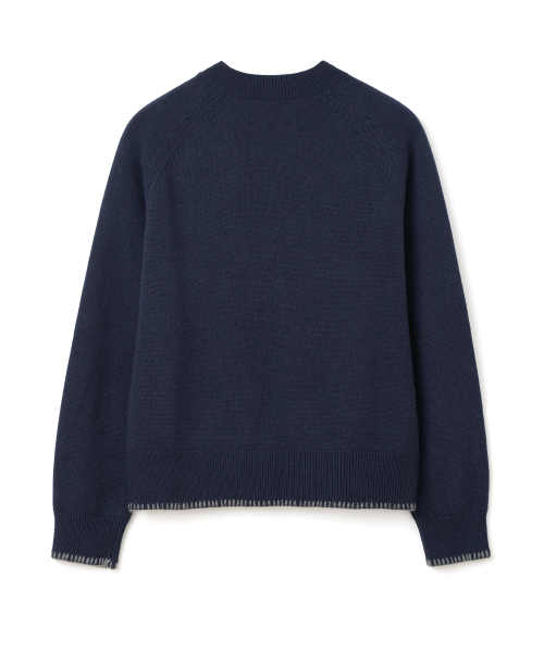 Millo Archive（ミロ アーカイブ）の「SLANTED ヘンリーネックニット [ネイビー]（ニット/セーター・レディース・その他・MEDIUM/LARGE/X-LARGE）」の5枚目の写真