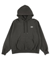 PALM TREE PACHWORK HOODED SWEAT SHIRT