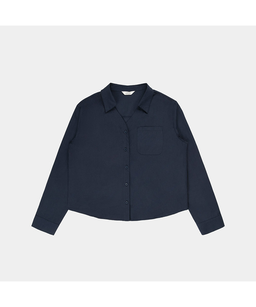 PIGMENT(ピグメント)の「オフィスカラーブラウス/シャツ (KYNB2606026)(シャツ/ブラウス・レディース・ブラウン/ネイビー/ホワイト・FREE)」の3枚目の写真