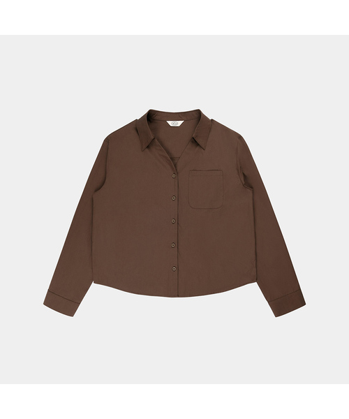 PIGMENT(ピグメント)の「オフィスカラーブラウス/シャツ (KYNB2606026)(シャツ/ブラウス・レディース・ブラウン/ネイビー/ホワイト・FREE)」の2枚目の写真