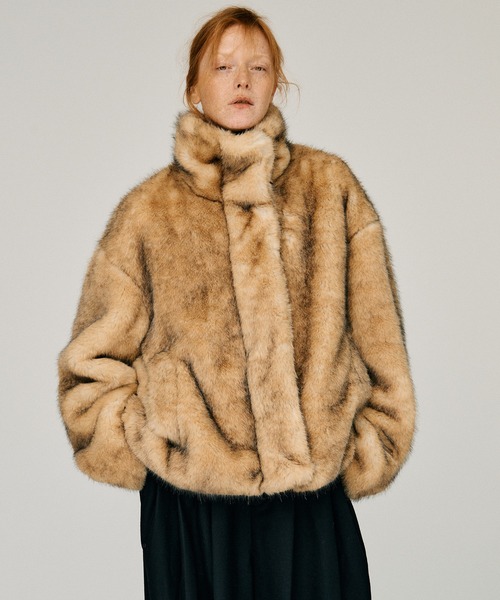 PRANK PROJECT（プランクプロジェクト）の「【2026Winter Pre-Order】シンセティックファーブルゾン / Synthetic Fur Blouson（ブルゾン・レディース・ベージュ/ブラウン・FREE）」の10枚目の写真
