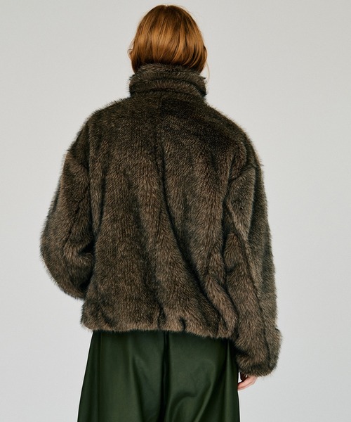 PRANK PROJECT（プランクプロジェクト）の「【2026Winter Pre-Order】シンセティックファーブルゾン / Synthetic Fur Blouson（ブルゾン・レディース・ベージュ/ブラウン・FREE）」の13枚目の写真