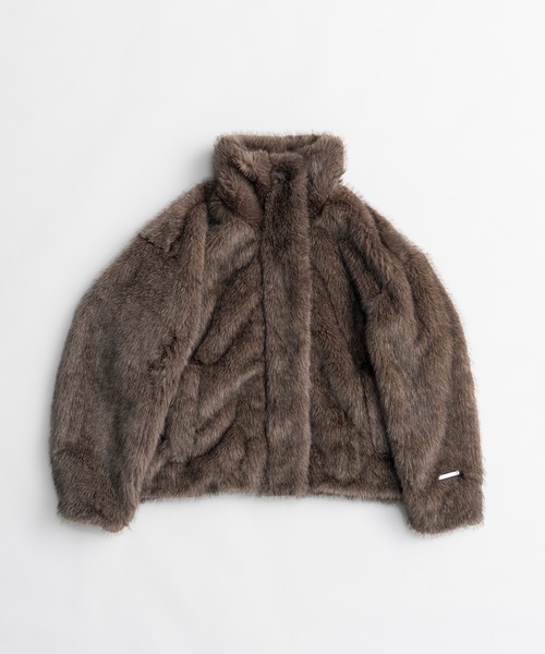 PRANK PROJECT（プランクプロジェクト）の「【2026Winter Pre-Order】シンセティックファーブルゾン / Synthetic Fur Blouson（ブルゾン・レディース・ベージュ/ブラウン・FREE）」の16枚目の写真