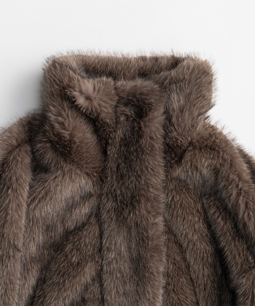 PRANK PROJECT（プランクプロジェクト）の「【2026Winter Pre-Order】シンセティックファーブルゾン / Synthetic Fur Blouson（ブルゾン・レディース・ベージュ/ブラウン・FREE）」の18枚目の写真