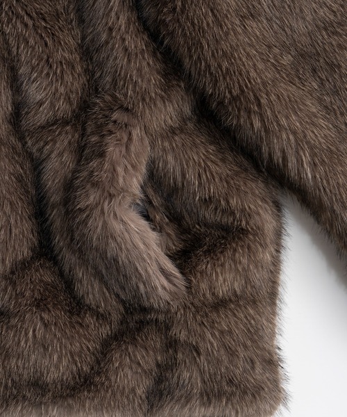 PRANK PROJECT（プランクプロジェクト）の「【2026Winter Pre-Order】シンセティックファーブルゾン / Synthetic Fur Blouson（ブルゾン・レディース・ベージュ/ブラウン・FREE）」の20枚目の写真
