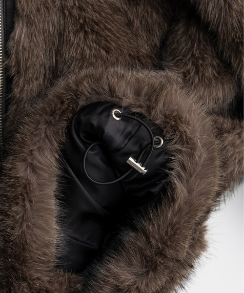 PRANK PROJECT（プランクプロジェクト）の「【2026Winter Pre-Order】シンセティックファーブルゾン / Synthetic Fur Blouson（ブルゾン・レディース・ベージュ/ブラウン・FREE）」の22枚目の写真