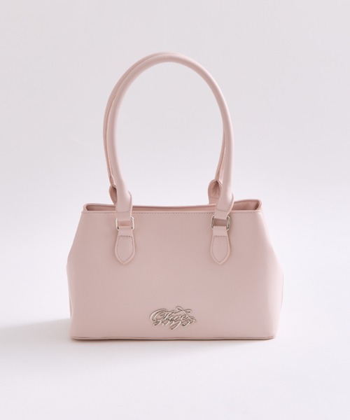 OLIVE des OLIVE（オリーブデオリーブ）の「ワイドロゴボストンバッグ（ボストンバッグ・レディース・オフホワイト/ピンク/ブラック・FREE）」の3枚目の写真