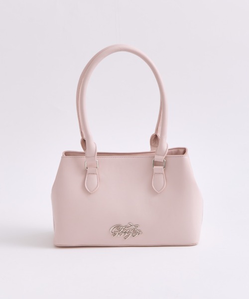 OLIVE des OLIVE（オリーブデオリーブ）の「ワイドロゴボストンバッグ（ボストンバッグ・レディース・オフホワイト/ピンク/ブラック・FREE）」の4枚目の写真