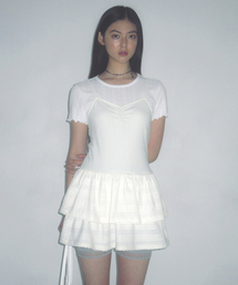 Dot Garden Dress Ivory
