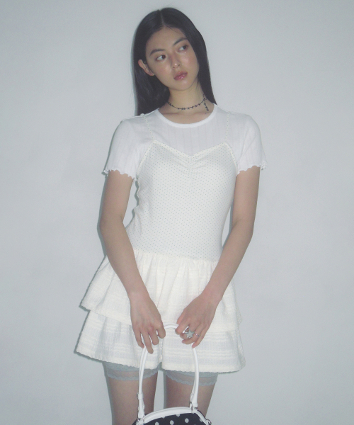 BadBlue（バッドブルー）の「Dot Garden Dress Ivory（ワンピース・レディース・その他・FREE）」の3枚目の写真