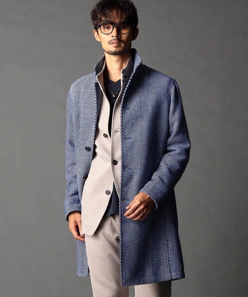 NICOLE CLUB FOR MEN(ニコルクラブフォーメン)の「【WEB限定】アラカルトハイブリットメルトン スタンドコート(その他アウター・メンズ・その他4/その他5/ブラック/その他3・MEDIUM/LARGE/XX-LARGE/X-LARGE)」の3枚目の写真