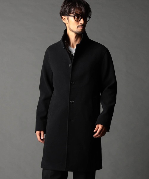 NICOLE CLUB FOR MEN(ニコルクラブフォーメン)の「【WEB限定】アラカルトハイブリットメルトン スタンドコート(その他アウター・メンズ・その他4/その他5/ブラック/その他3・MEDIUM/LARGE/XX-LARGE/X-LARGE)」の1枚目の写真