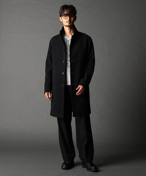 NICOLE CLUB FOR MEN(ニコルクラブフォーメン)の「【WEB限定】アラカルトハイブリットメルトン スタンドコート(その他アウター・メンズ・その他4/その他5/ブラック/その他3・MEDIUM/LARGE/XX-LARGE/X-LARGE)」の5枚目の写真