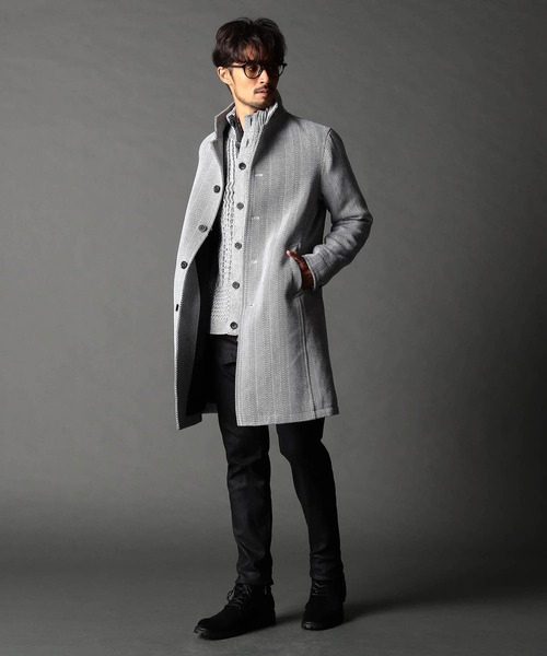 NICOLE CLUB FOR MEN(ニコルクラブフォーメン)の「【WEB限定】アラカルトハイブリットメルトン スタンドコート(その他アウター・メンズ・その他4/その他5/ブラック/その他3・MEDIUM/LARGE/XX-LARGE/X-LARGE)」の8枚目の写真