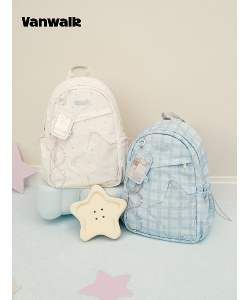 VANWALK（バンウォーク）の「スターバブルバックパック [チェックスカイ]（バックパック/リュック・レディース・スカイブルー・FREE）」の5枚目の写真