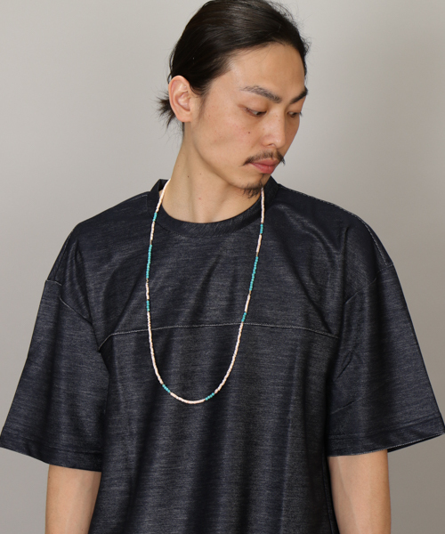 Lui's（ルイス）の「Lui's(ルイス) ブライトデニムビックTシャツ（Tシャツ/カットソー・メンズ・ブラック/グレー/ネイビー・SMALL/MEDIUM）」の7枚目の写真