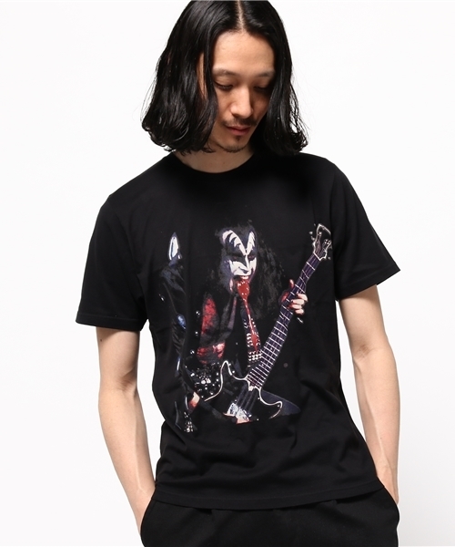 HYSTERIC GLAMOUR（ヒステリックグラマー）の「KISS/GENE pt T-SH（Tシャツ/カットソー・メンズ・ブラック・X-LARGE/MEDIUM/LARGE/SMALL）」の8枚目の写真