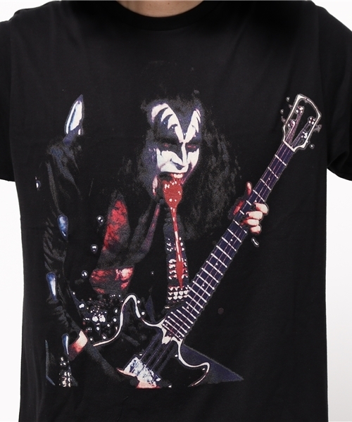 HYSTERIC GLAMOUR（ヒステリックグラマー）の「KISS/GENE pt T-SH（Tシャツ/カットソー・メンズ・ブラック・X-LARGE/MEDIUM/LARGE/SMALL）」の6枚目の写真