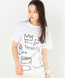 ELEVEN PARIS | ELEVEN PARIS バスキア スカル Tシャツ/ BCELEVEN/P BSQIT SKL T◆(Tシャツ/カットソー)
