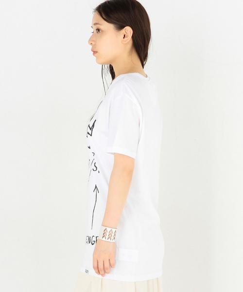 ELEVEN PARIS（イレブンパリ）の「ELEVEN PARIS バスキア スカル Tシャツ/ BCELEVEN/P BSQIT SKL T◆（Tシャツ/カットソー・レディース・ホワイト・フリー）」の4枚目の写真