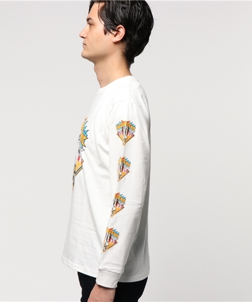 ALDIES(アールディーズ)の「Space Tour Long T 袖プリント ロングスリーブT(Tシャツ/カットソー・メンズ・ホワイト/ブラック/ホワイト系その他/ネイビー・MEDIUM/SMALL/LARGE)」の5枚目の写真