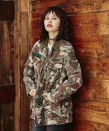 HYSTERIC GLAMOUR | CR/WHAT’S BEHIND THE MASK刺繍 ミリタリーJK(ミリタリージャケット)