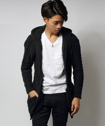 JACKROSE | マイクロファイバー・フードコーディガン(カーディガン/ボレロ)