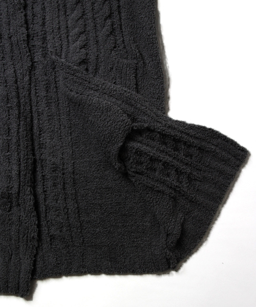 JACKROSE（ジャックローズ）の「マイクロファイバー・フードコーディガン（カーディガン/ボレロ・メンズ・ブラック/ベージュ/グレー・M/L）」の7枚目の写真