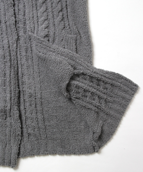 JACKROSE（ジャックローズ）の「マイクロファイバー・フードコーディガン（カーディガン/ボレロ・メンズ・ブラック/ベージュ/グレー・M/L）」の12枚目の写真