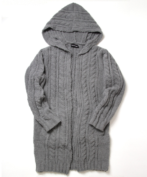 JACKROSE（ジャックローズ）の「マイクロファイバー・フードコーディガン（カーディガン/ボレロ・メンズ・ブラック/ベージュ/グレー・M/L）」の13枚目の写真