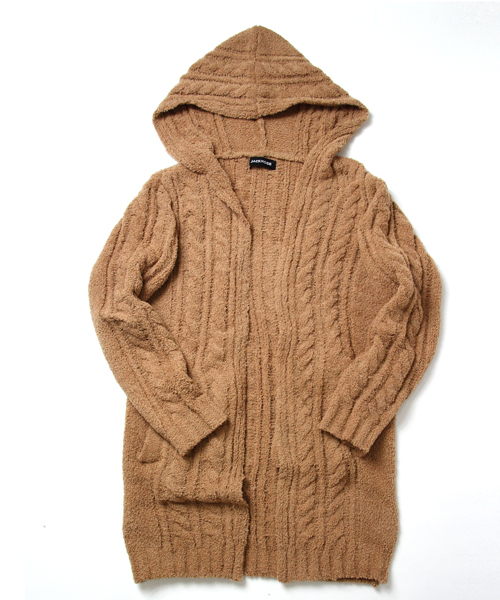 JACKROSE（ジャックローズ）の「マイクロファイバー・フードコーディガン（カーディガン/ボレロ・メンズ・ブラック/ベージュ/グレー・M/L）」の21枚目の写真