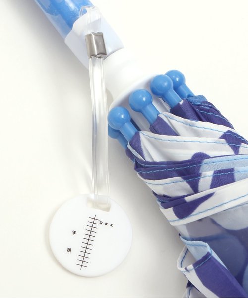 Ampersand（アンパサンド）の「ペンギン総柄プリント窓付き傘（長傘・キッズ・ネイビー/ピンク・X-SMALL/SMALL/MEDIUM）」の6枚目の写真