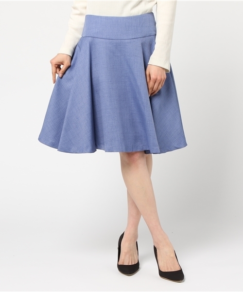 N.(N. Natural Beauty Basic)(エヌエヌナチュラルビューティーベーシック)の「ルージュブッチャーサーキュラースカート(スカート・レディース・ピンク/ベージュ/ネイビー/ブルー・MEDIUM/SMALL)」の20枚目の写真