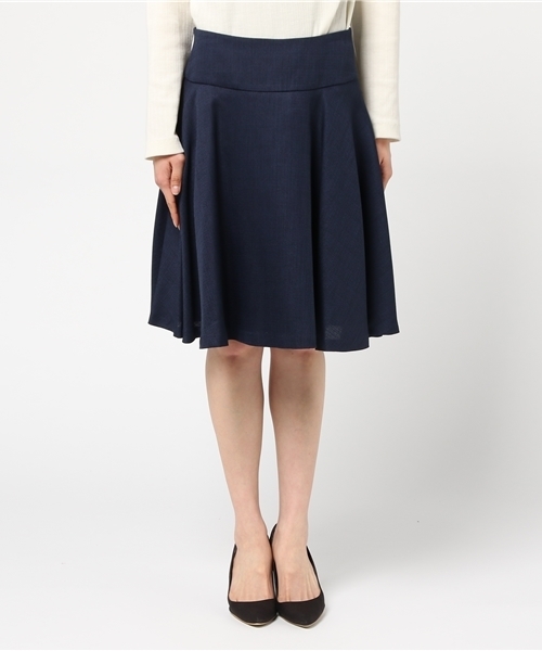 N.(N. Natural Beauty Basic)(エヌエヌナチュラルビューティーベーシック)の「ルージュブッチャーサーキュラースカート(スカート・レディース・ピンク/ベージュ/ネイビー/ブルー・MEDIUM/SMALL)」の5枚目の写真