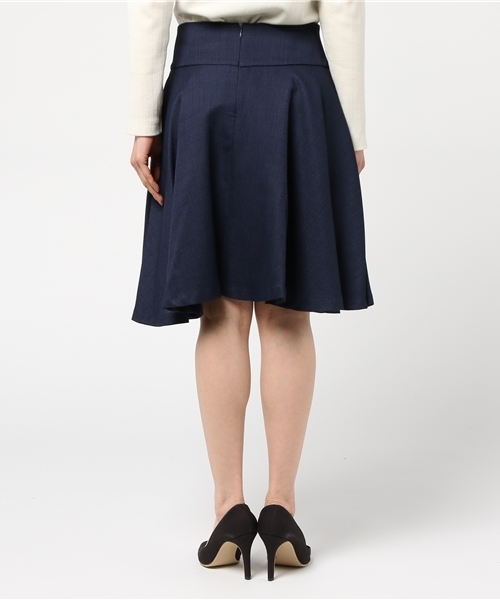 N.(N. Natural Beauty Basic)(エヌエヌナチュラルビューティーベーシック)の「ルージュブッチャーサーキュラースカート(スカート・レディース・ピンク/ベージュ/ネイビー/ブルー・MEDIUM/SMALL)」の7枚目の写真