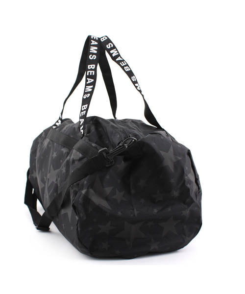 Ray BEAMS（レイビームス）の「Ray BEAMS / 星柄ナイロン ボストンL（ボストンバッグ・レディース・ブラック・ONE SIZE）」の5枚目の写真