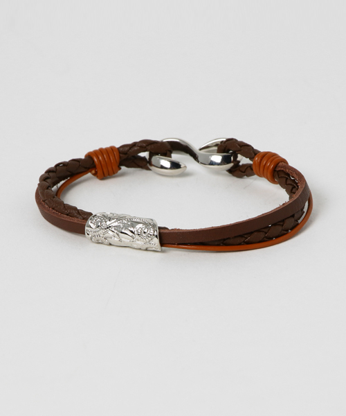 Kahiko(カヒコ)の「【Kahiko】チューブMEN'Sレザーブレスレット(ブレスレット・メンズ・ブラック/ブラウン/キャメル・FREE)」の2枚目の写真