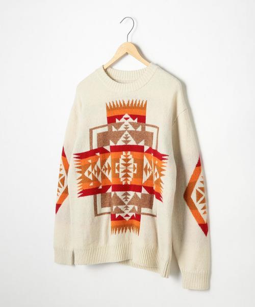 PENDLETON（ペンドルトン）の「PENDLETON(ペンドルトン)別注クルーネックニット（ニット/セーター・メンズ・コバルトブルー/ホワイト・LARGE/X-LARGE/MEDIUM/SMALL）」の8枚目の写真