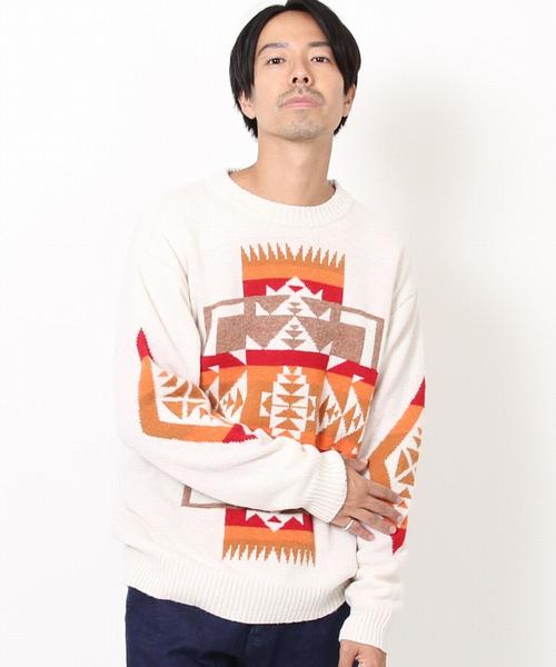 PENDLETON（ペンドルトン）の「PENDLETON(ペンドルトン)別注クルーネックニット（ニット/セーター・メンズ・コバルトブルー/ホワイト・LARGE/X-LARGE/MEDIUM/SMALL）」の9枚目の写真