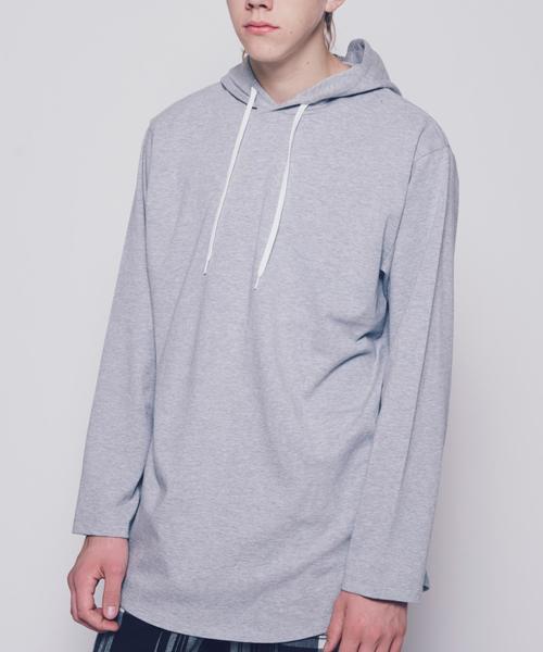 MONKEY TIME（モンキータイム）の「＜monkey time＞ 30TJK LONG HOODIE/パーカ ◆（パーカー・メンズ・グレー/ホワイト・MEDIUM/LARGE/X-LARGE/SMALL）」の2枚目の写真