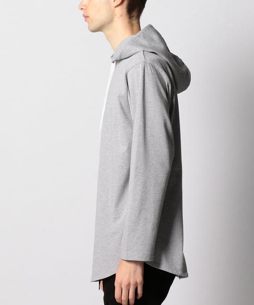 MONKEY TIME（モンキータイム）の「＜monkey time＞ 30TJK LONG HOODIE/パーカ ◆（パーカー・メンズ・グレー/ホワイト・MEDIUM/LARGE/X-LARGE/SMALL）」の5枚目の写真