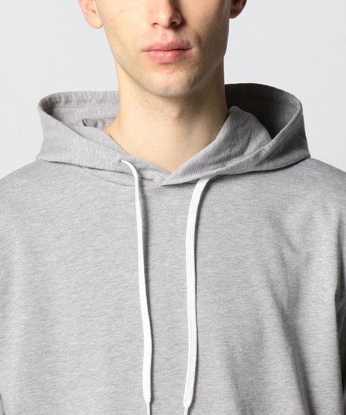 MONKEY TIME（モンキータイム）の「＜monkey time＞ 30TJK LONG HOODIE/パーカ ◆（パーカー・メンズ・グレー/ホワイト・MEDIUM/LARGE/X-LARGE/SMALL）」の7枚目の写真