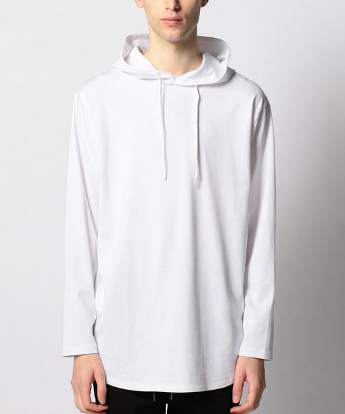 MONKEY TIME（モンキータイム）の「＜monkey time＞ 30TJK LONG HOODIE/パーカ ◆（パーカー・メンズ・グレー/ホワイト・MEDIUM/LARGE/X-LARGE/SMALL）」の10枚目の写真