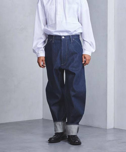 E.TAUTZ】イートウツ ワイドワークデニム w34 E.TAUTZ】イートウツ