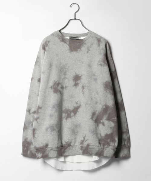 RAGEBLUE（レイジブルー）の「絞り染め裏毛スウェットクルー/776985（スウェット・メンズ・ブラック/パープル/グレー・SMALL/MEDIUM/LARGE）」の3枚目の写真