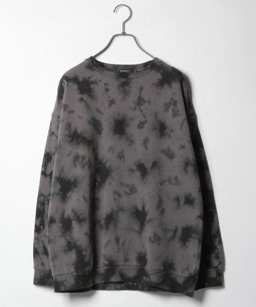 RAGEBLUE（レイジブルー）の「絞り染め裏毛スウェットクルー/776985（スウェット・メンズ・ブラック/パープル/グレー・SMALL/MEDIUM/LARGE）」の2枚目の写真