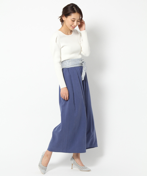 laboratory work（ラボラトリーワーク）の「テンセルチノパンツ（その他パンツ・レディース・ブラック/ベージュ/インディゴブルー・MEDIUM）」の15枚目の写真